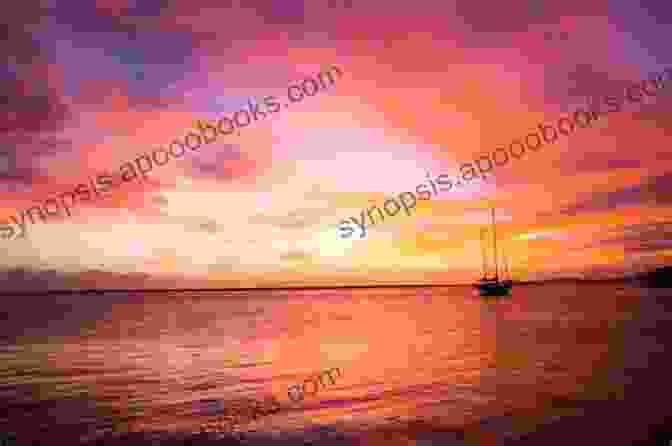 A Beautiful Sunset Over The Caribbean Sea, Casting A Warm Glow Over The Islands The Trip Of A Lifetime (Caribbean 1)