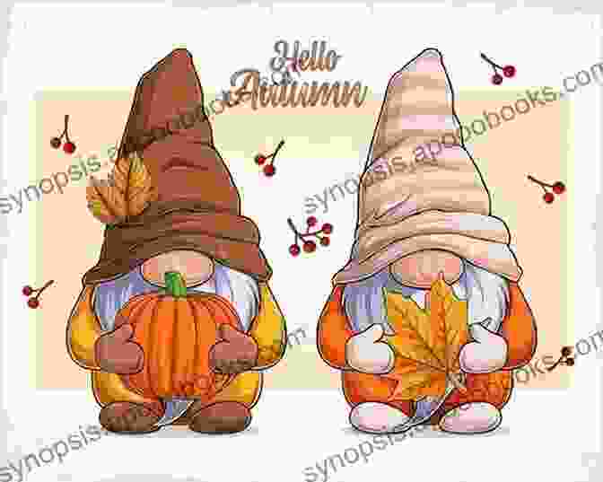 A Charming Fall Gnome With A Pumpkin Shaped Hat Cross Stitch Pattern: Fall Gnome With Pumpkins: Counted Cross Stitch