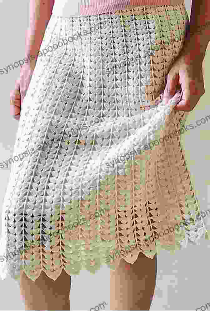 A Close Up Of A Crochet Skirt With Intricate Stitchwork And Bead Embellishments Beautiful Women Skirt Crochet Ideas: Amazing And Trendy Skirt Crochet Patterns