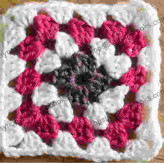 A Close Up Of The Intricate Granny Square Design Of The Town And Country Crochet Afghan Town And Country Crochet Afghan Pattern A Vintage Crochet Afghan Pattern Made With A Variety Of Colors