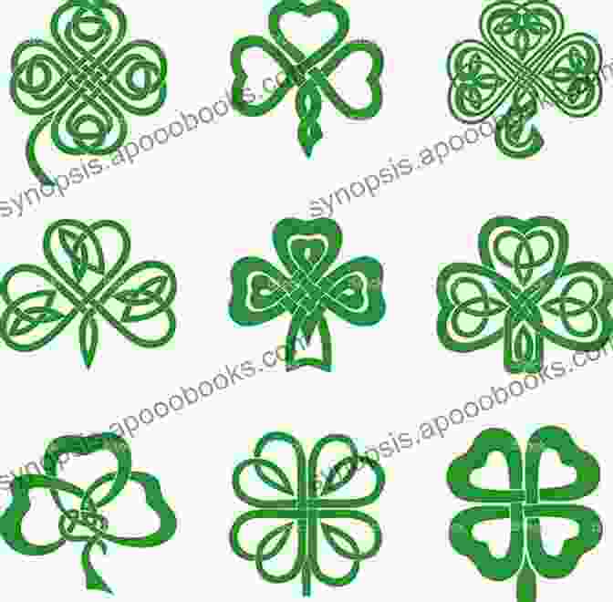 A Collage Of Irish Folklore Symbols, Including A Celtic Cross, A Four Leaf Clover, A Pot Of Gold, And A Leprechaun. The Luck Jaclyn Weist