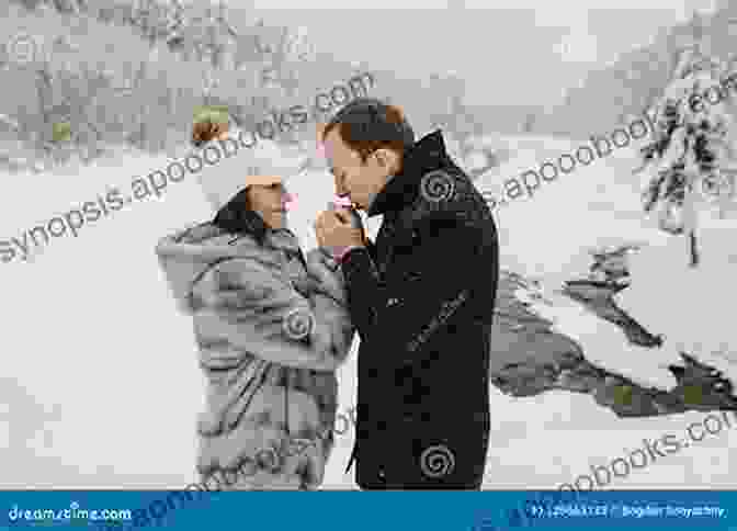 A Couple Embracing In A Snow Covered Park, Surrounded By Twinkling Lights And Holiday Decorations The Enforcer S Holiday Package: An RBMC Secret Baby Holiday Novel