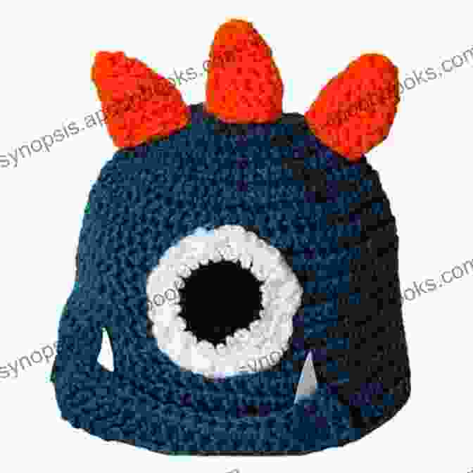 A Crocheted Monster Hat With Big Eyes, Sharp Teeth, And A Shaggy Mane Into The Wild Volume 2: 10 Animal Dinosaur Monster Crochet Hat Patterns