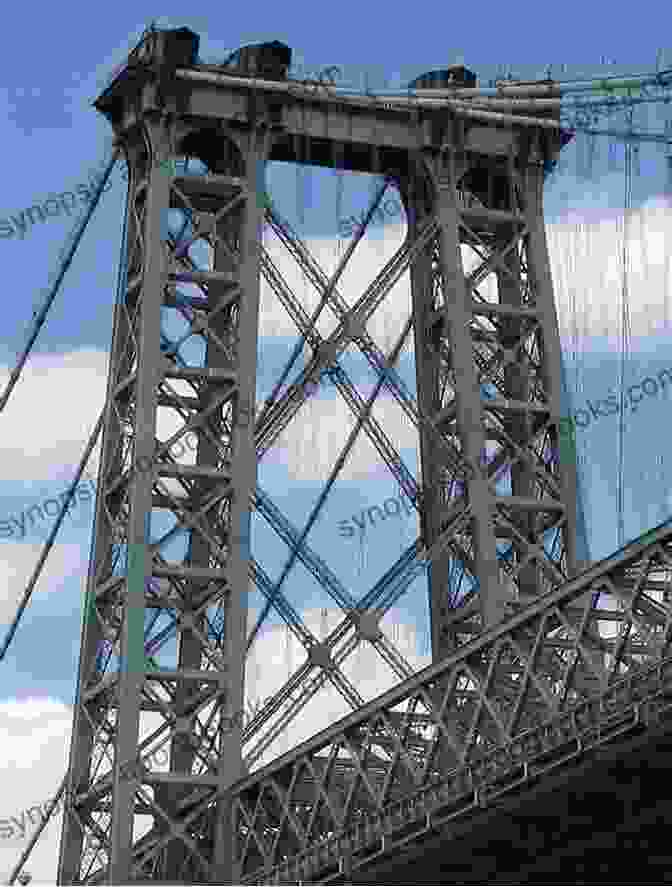 A Grand Photograph Of The Williamsburg Bridge, Capturing Its Towering Steel Arch And Bustling Traffic. East River Railway Connections: New York City 1902