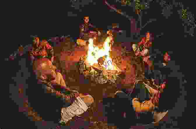 A Group Of People Gathered Around A Campfire, Sharing Stories And Laughter. Safe At The Edge Of The World (The Tour 2)