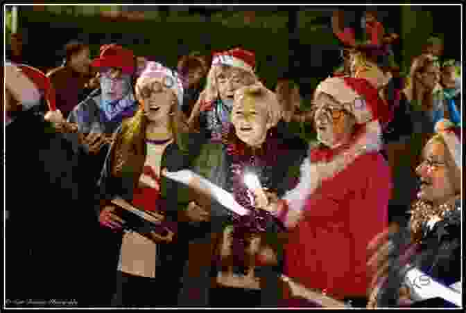 A Group Of People Gathered Around A Christmas Tree Singing Carols Christmas In Cape May (Cape May 2)