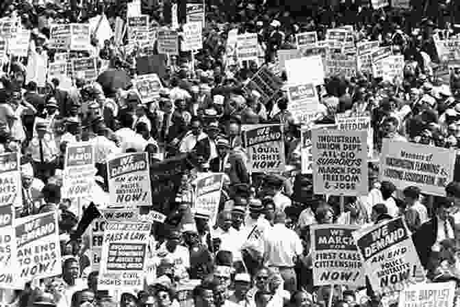 A Group Of People Protesting With Signs Featuring Images Of Martin Luther King Jr. And Malcolm X For The Culture: Hip Hop And The Fight For Social Justice (Music And Social Justice)