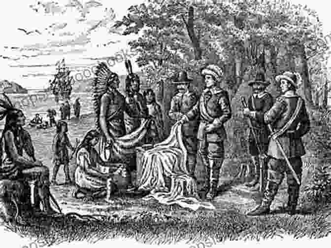 A Historical Photograph Of Native Americans Meeting With European Settlers. Native Americans Of East Central Indiana (American Heritage)