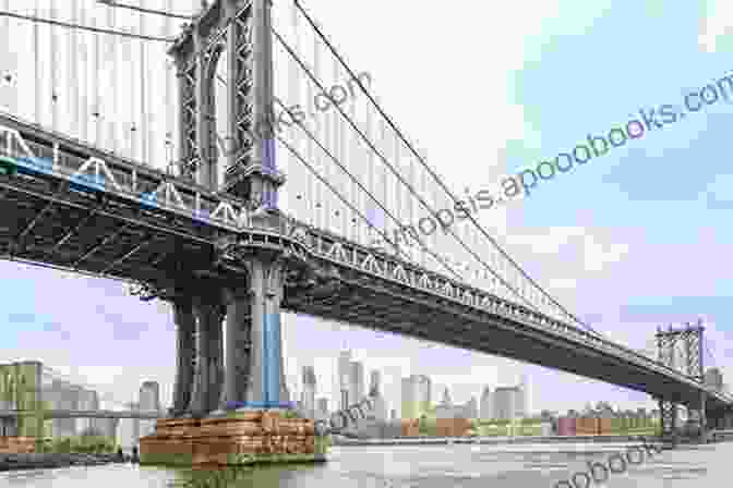 A Stunning View Of The Manhattan Bridge, Showcasing Its Intricate Suspension Cables And The Vibrant Cityscape It Connects. East River Railway Connections: New York City 1902