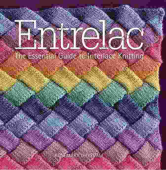 An Image Of An Entrelac Knitted Fabric, Showcasing The Interlocking Yarns And Geometric Patterns. Notable Knit Handbags: 6 Projects With Cables Entrelac Beading And Felting