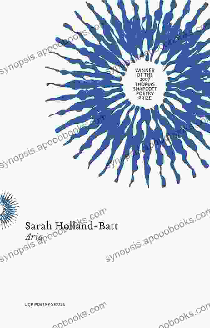 Aria Uqp Poetry Series By Sarah Holland Batt Book Cover Featuring A Vibrant Abstract Painting In Shades Of Blue And Green, Evoking The Essence Of Nature And The Depths Of Emotion Aria (UQP Poetry Series) Sarah Holland Batt