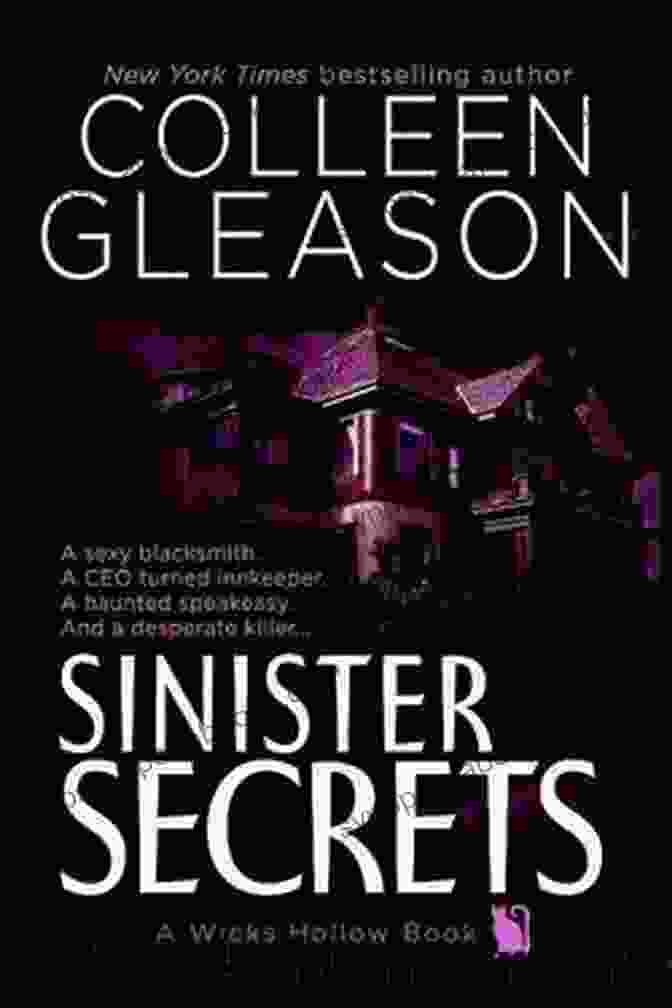 Eleanor Standing In A Dark Hallway Of Wicks Hollow With A Candle In Her Hand Sinister Secrets: A Ghost Story Romance Mystery (Wicks Hollow 2)