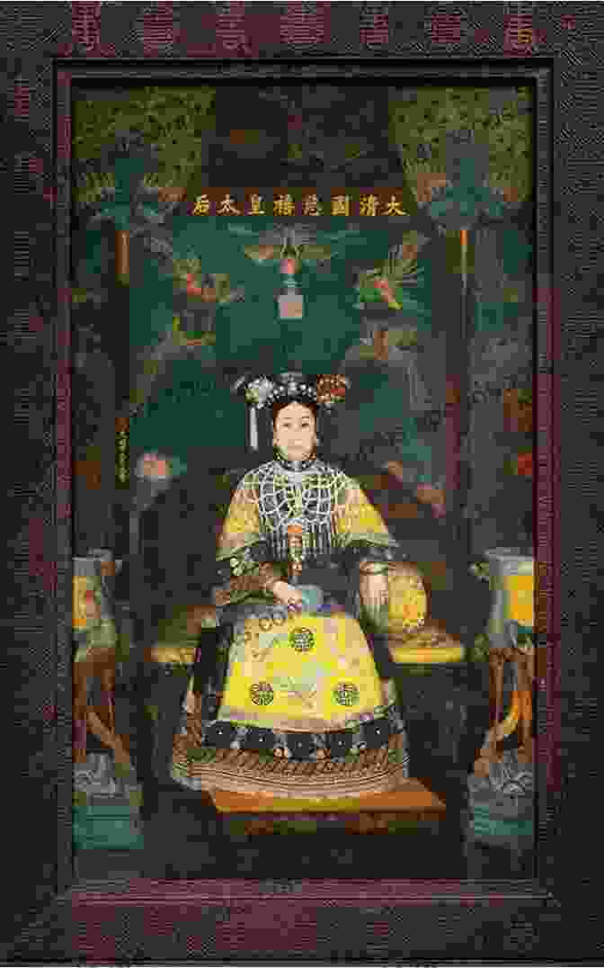 Empress Dowager Cixi Sitting On Her Throne, Surrounded By Her Court TWO YEARS IN THE FORBIDDEN CITY ILLUSTRATED: Empress Dowager Cixi The Last Empress Of China From The Naked Eyes Of A Court Lady