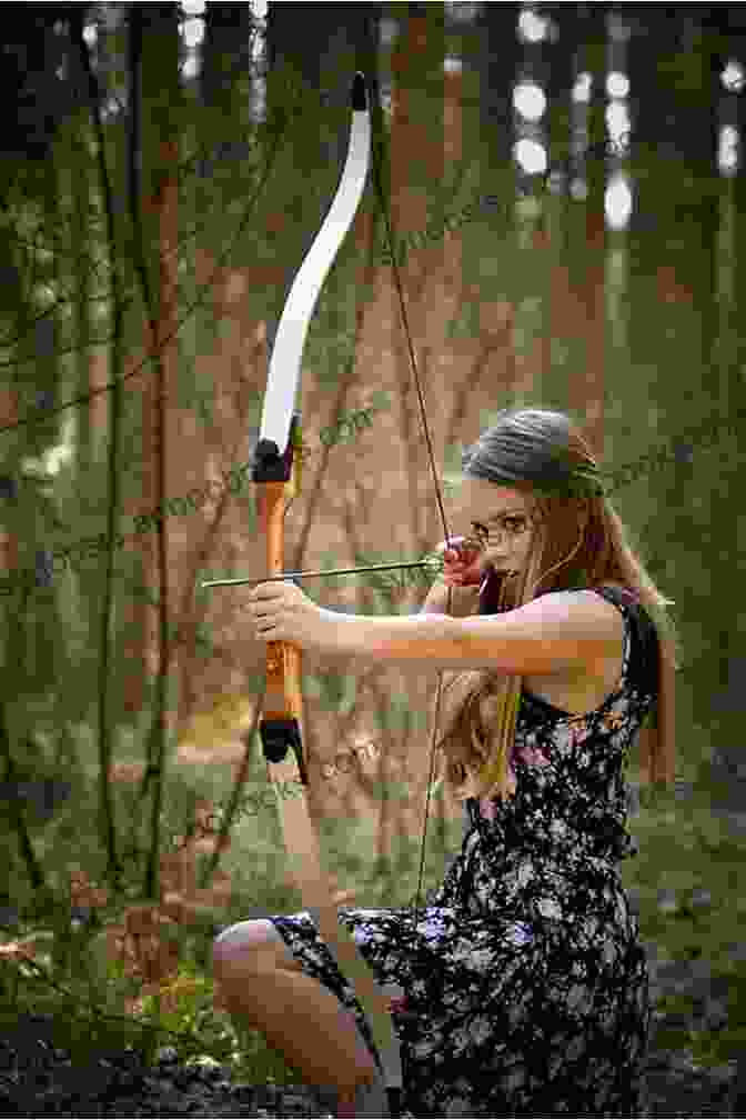 Fighting The Hunter Book Cover Featuring A Young Woman Holding A Bow And Arrow, Surrounded By A Mystical Forest Fighting The Hunter Melinda Metz