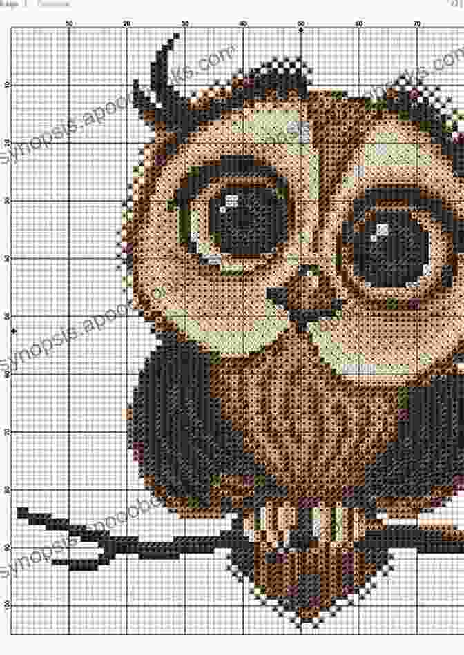 Framed Cross Stitch Owl Pattern Showcasing Customization Options And The Stunning Finished Product Cross Stitch Pattern: Owl: Counted Cross Stitch