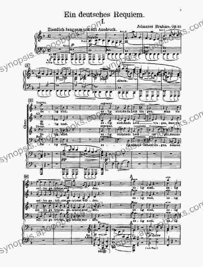 German Requiem Full Score By Johannes Brahms (Dover Music Scores) German Requiem In Full Score (Dover Music Scores)