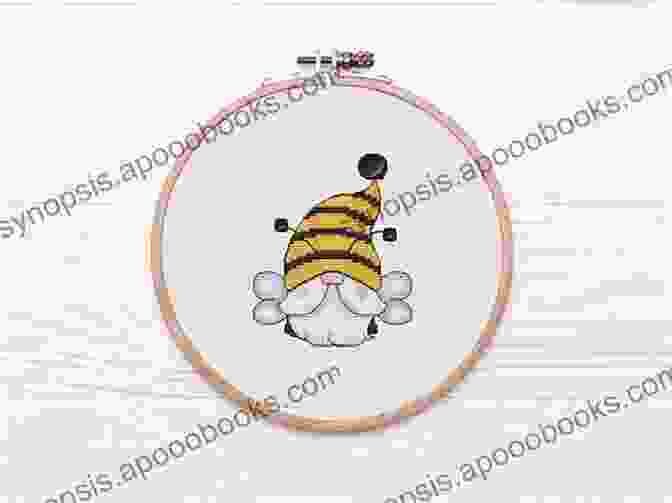 Gnome Bee Counted Cross Stitch Pattern Cross Stitch Pattern: Gnome Bee: Counted Cross Stitch