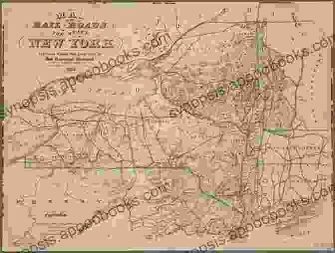 Map Of Early Railroads In New York Capital District Early Railroads Of New York S Capital District