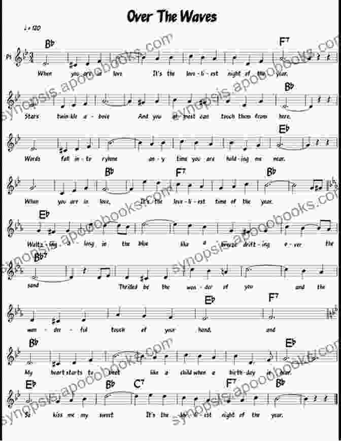 Over The Waves Easy Violin Sheet Music