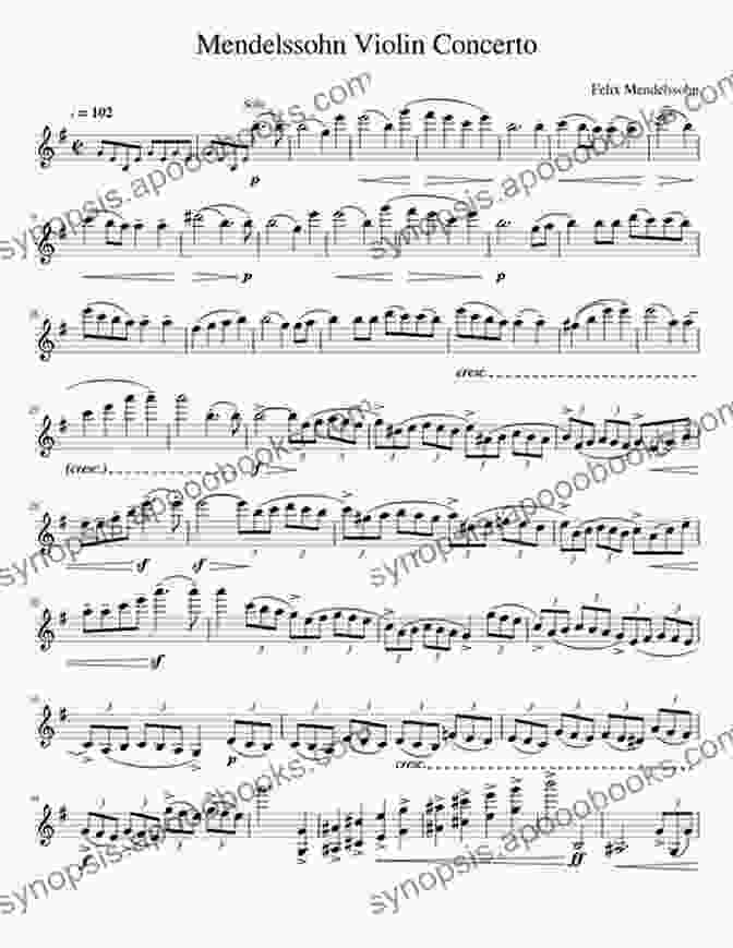 Sheet Music For Mendelssohn's Violin Concerto, 3rd Movement Violin Duet Classics Made Playable