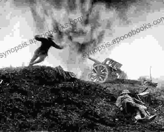 Shrapnel Book Cover Featuring A Soldier Emerging From A Trench Amidst Explosions Shrapnel Robert Swindells