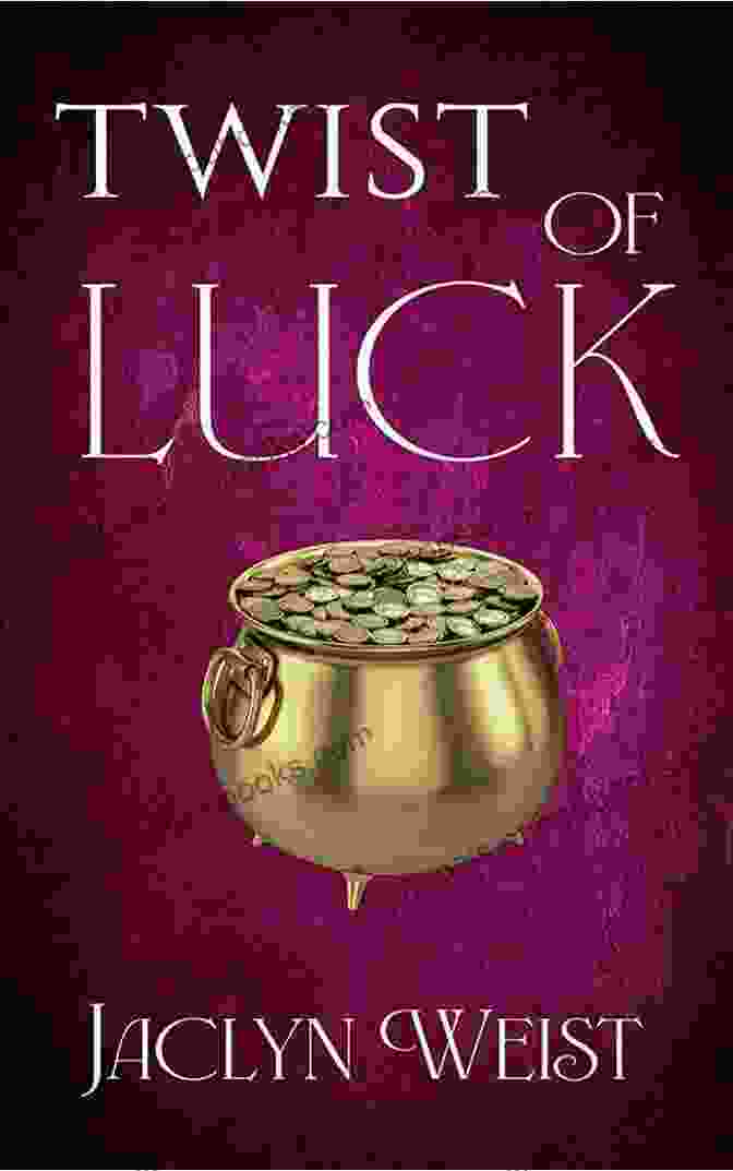 The Luck Book Cover By Jaclyn Weist, Featuring A Young Woman With Long Red Hair And A Magical Amulet Around Her Neck, Against A Backdrop Of Lush Green Hills And A Vibrant Sunset. The Luck Jaclyn Weist