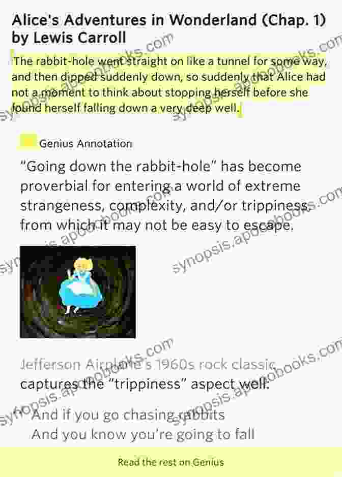 The Rabbit Hole Went Straight On Like Tunnel Book Cover Featuring A Surreal Rabbit Hole With A Staircase Leading Down Into Darkness Alice S Adventures In Wonderland: The Rabbit Hole Went Straight On Like A Tunnel