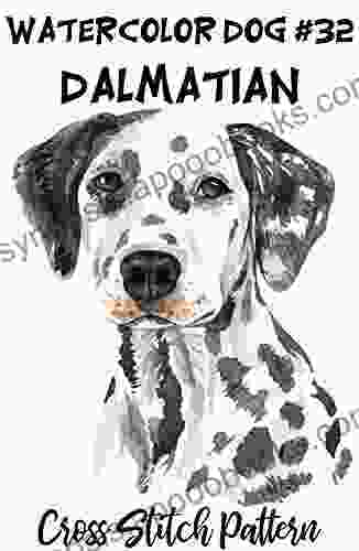 Counted Cross Stitch Pattern: Watercolor Dog #32 Dalmatian: 183 Watercolor Dog Cross Stitch