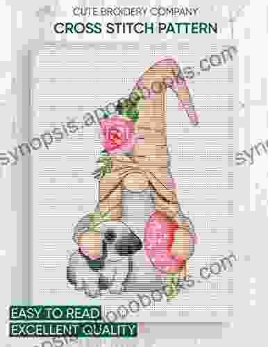 Cross Stitch Pattern: Easter Gnome: Counted Cross Stitch