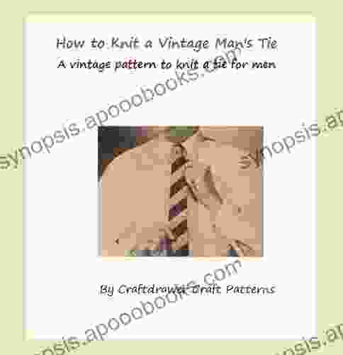 How To Knit A Tie Vintage Men S Tie Pattern Striped Tie Knitting Pattern