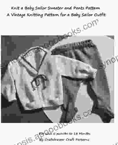 Knit a Baby Sailor Outfit Vintage Knitting Pattern for Baby Sailor Cardigan and Leggings