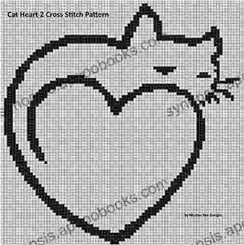 Cat Heart 2 Cross Stitch Pattern