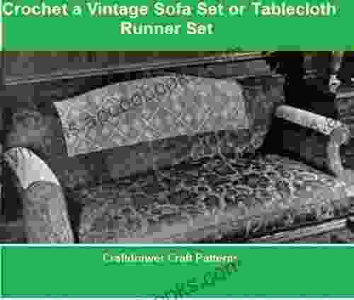 Crochet a Vintage Sofa Set Pattern Crochet Motif Pattern for Sofa Head and Arm Rests